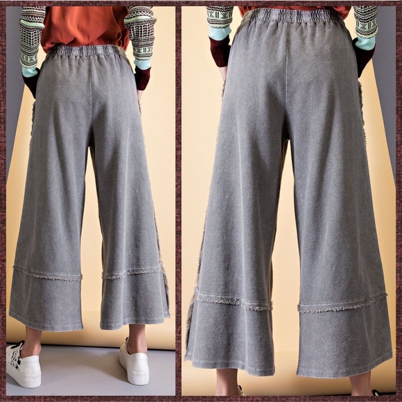 easel Pants & Jumpsuits Easel Criss Cross Ultra Wide Leg Palazzo